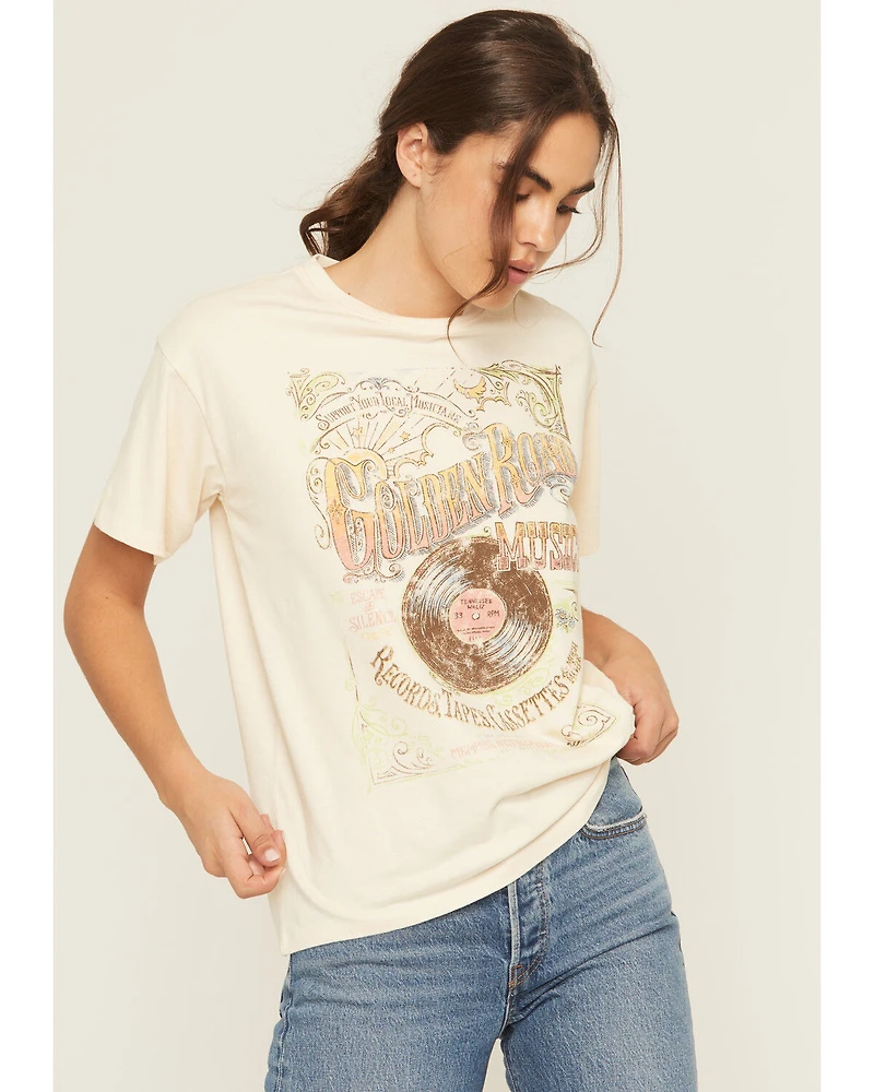Cleo & Wolf Women's Golden Road Short Sleeve Graphic Tee