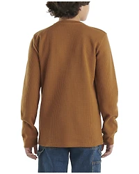 Carhartt Boys' Logo Henley Pocket Long Sleeve Shirt