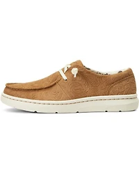 Ariat Women's Floral Emboss Hilo Flx Foam Casual Shoe - Moc Toe