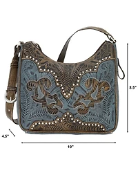 American West Annie's Secret Zip Top Shoulder Bag