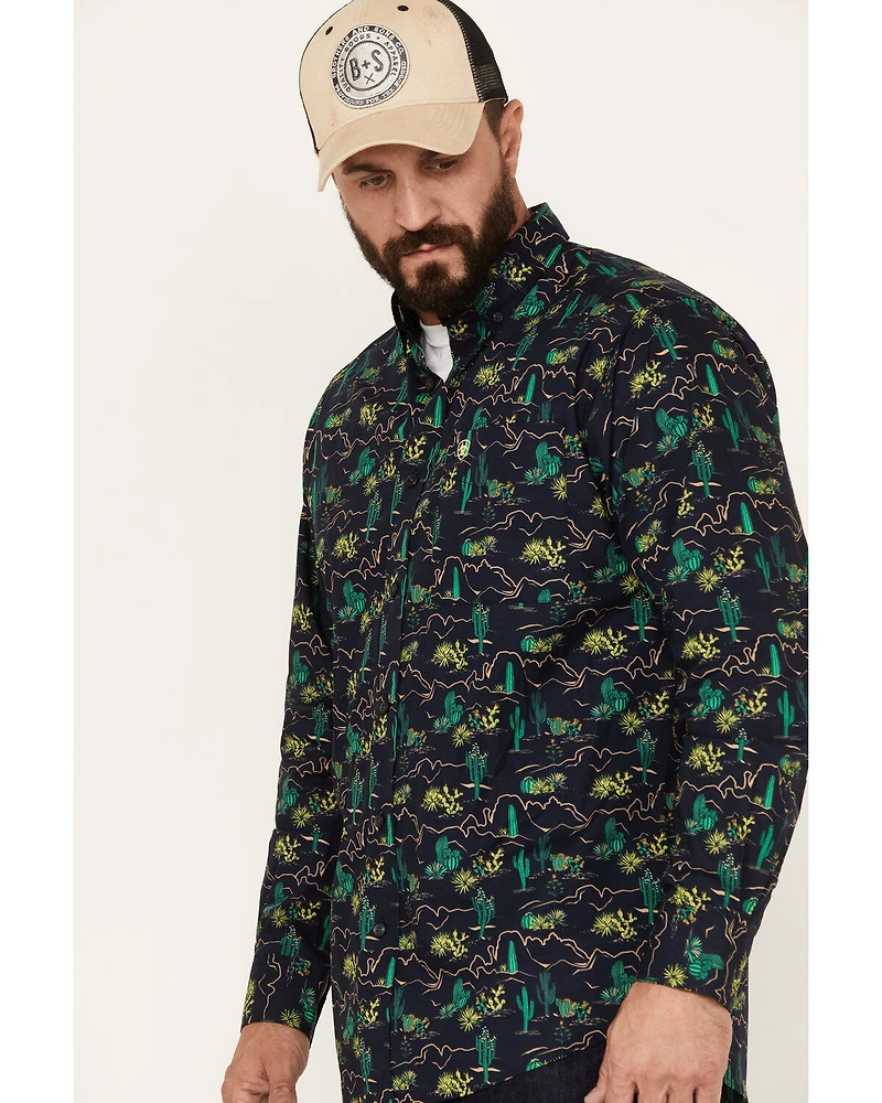 Ariat Men's Beckett All-Over Desert Print Button-Down Western Shirt