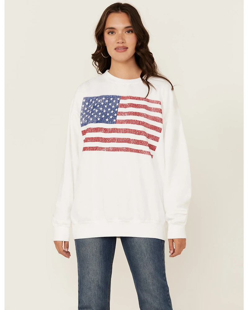 Show Me Your Mumu Women's American Flag Sweatshirt