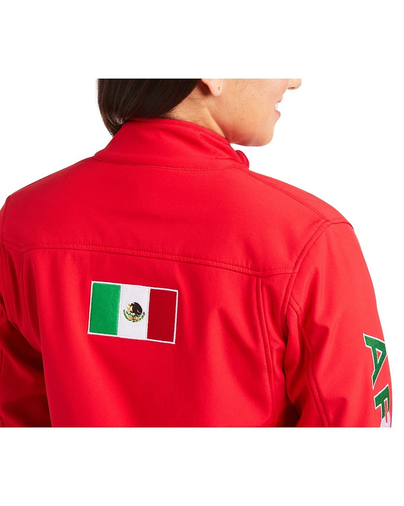 Ariat Women's Team Mexico Softshell Zip-Up Water Repellent Jacket