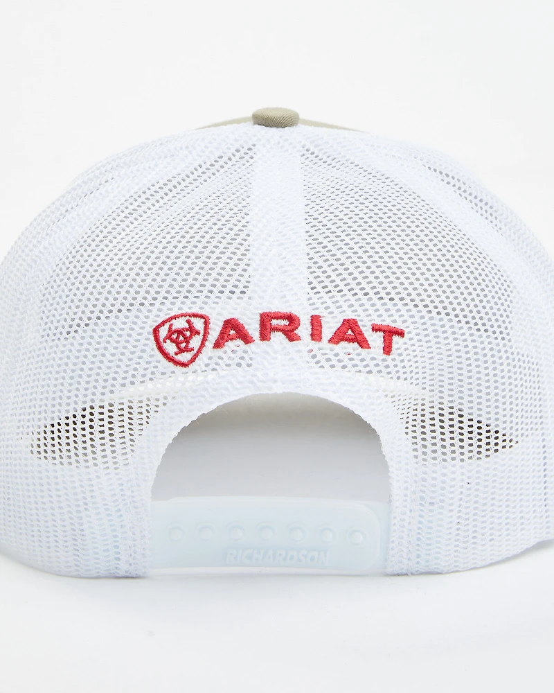 Ariat Men's Oil Rig Flag Patch Ball Cap