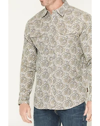 Cody James Men's FR Paisley Print Long Sleeve Snap Work Shirt