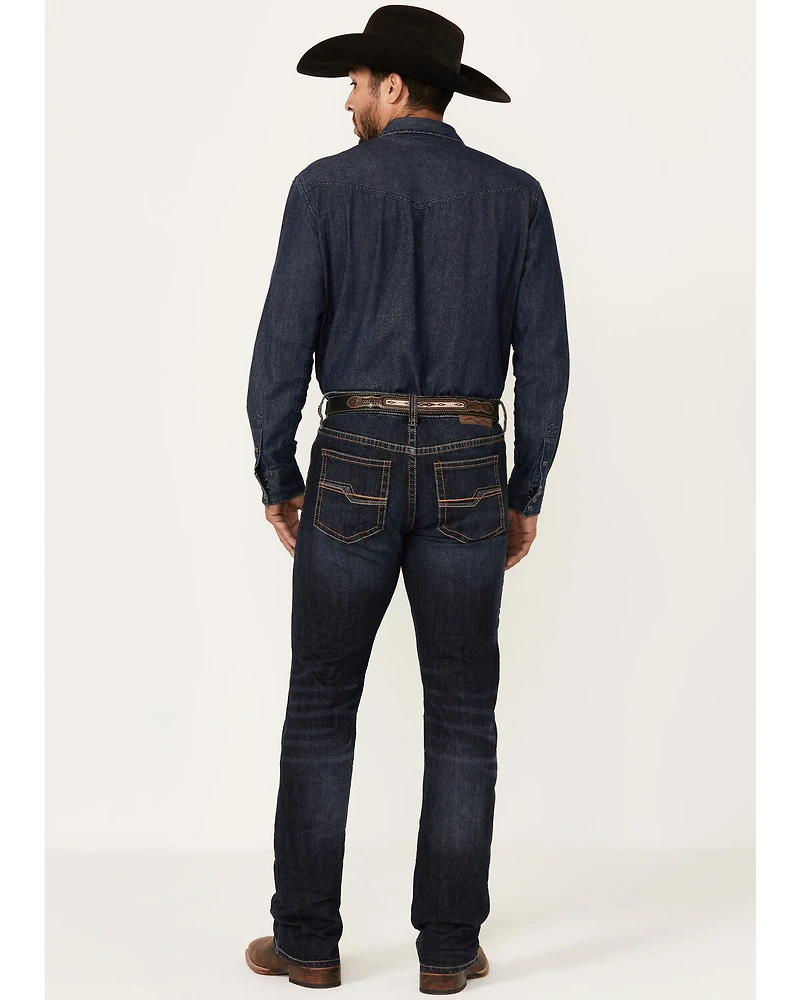 Cody James Men's Shadow Wash Jackson Slim Straight Stretch Denim Jeans