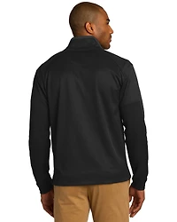Port Authority Men's Black & Iron Gray Virtual Texture 1/4 Zip Work Pullover - Big