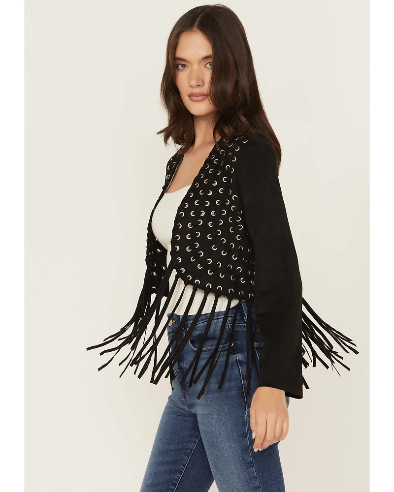 Vocal Women's Fringe Cropped Jacket