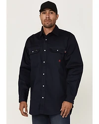 Forge Workwear Men's FR Lightweight Ripstop Vent Long Sleeve Snap Work Shirt