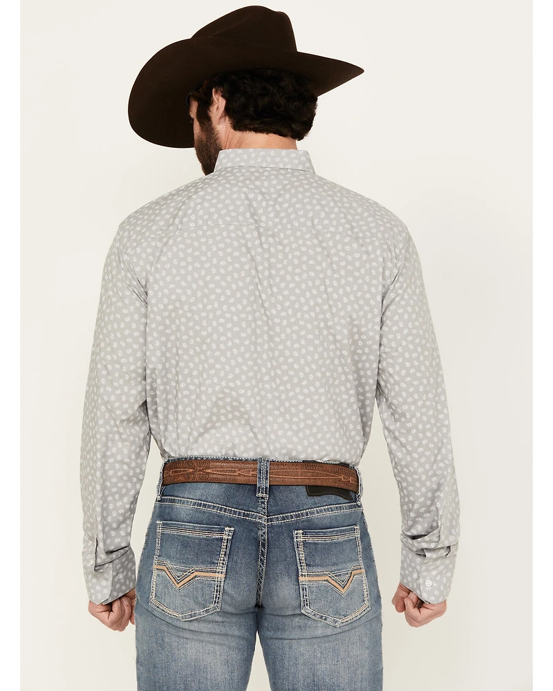 Wrangler X Cody Johnson Men's Solid Long Sleeve Button-Down Western Shirt