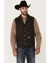 Powder River Outfitters Men's Montana Striped Wool Vest - Tall