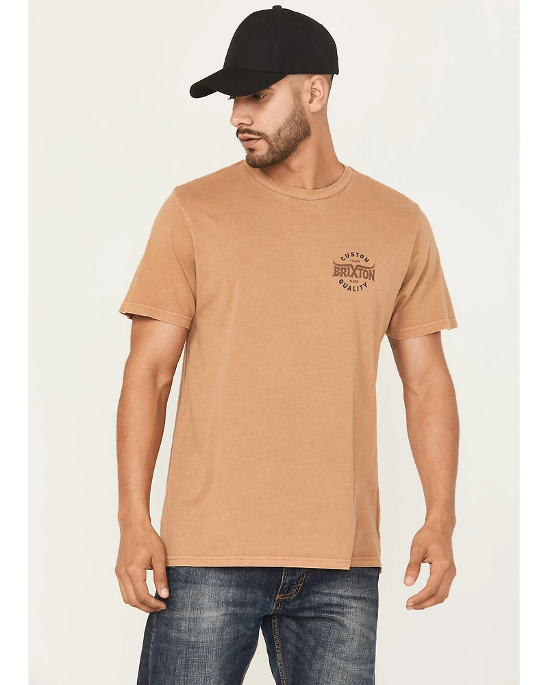 Brixton Men's Gibson Logo Short Sleeve Graphic T-Shirt