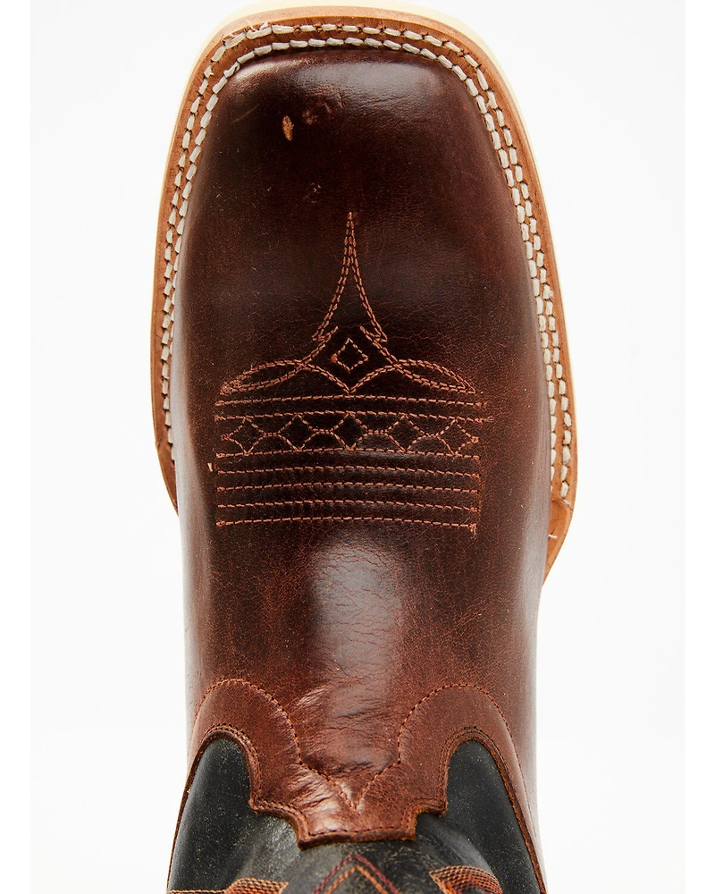 RANK 45® Men's Bullet Saddle Western Performance Boots - Broad Square Toe