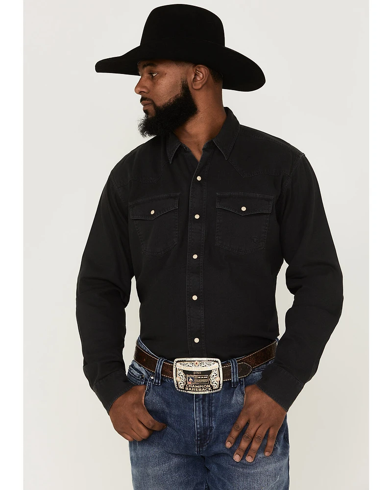 Ariat Men's Jurlington Retro Solid Pearl Snap Western Shirt