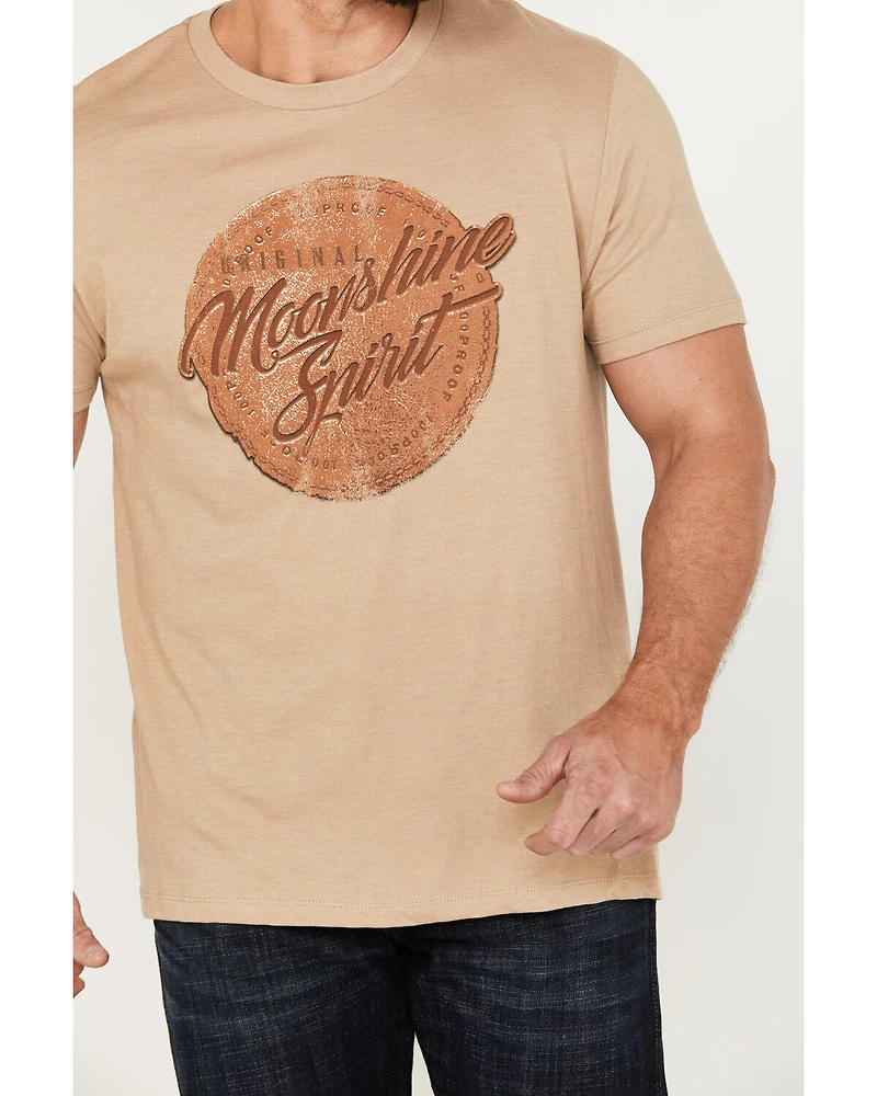 Moonshine Spirit Men's Label Maker Short Sleeve Graphic T-Shirt