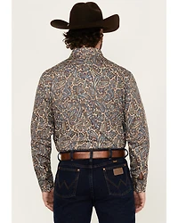 Cody James Men's Madera Paisley Print Long Sleeve Snap Western Shirt