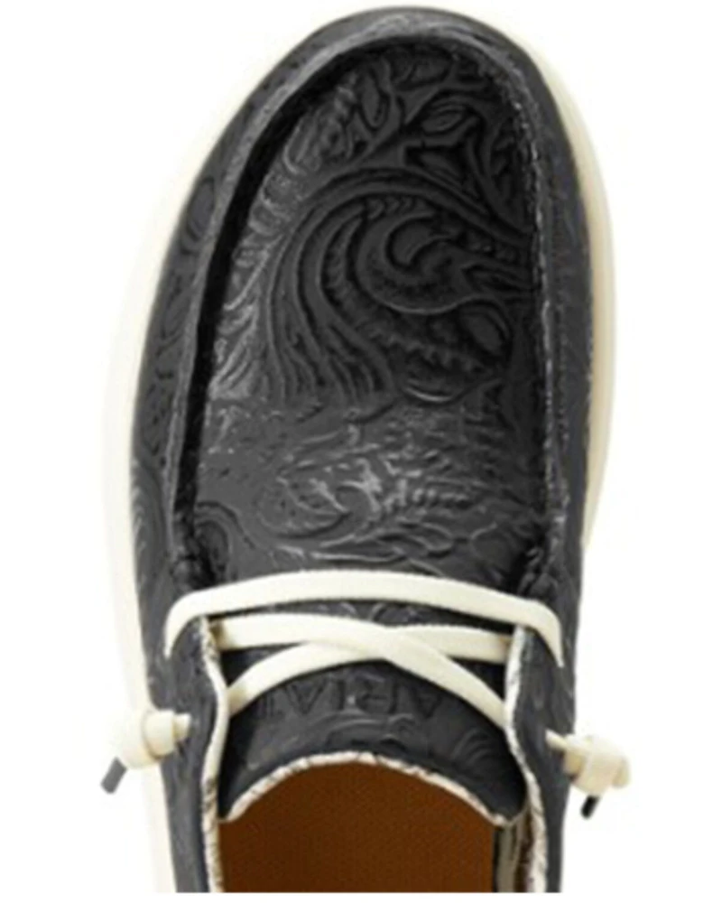 Ariat Women's Hilo Floral Embossed Casual Shoes - Moc Toe