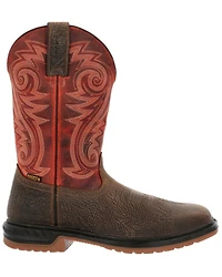 Rocky Men's Worksmart Waterproof Pull On Western Work Boots - Composite Toe