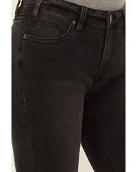 Rock & Roll Denim Women's Mid Rise Pocket Detail Stretch Bootcut Jeans
