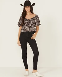 Good American Women's Legs High Rise Skinny Stretch Denim Jeans