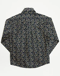 Cinch Toddler Boys' Geo Print Long Sleeve Button-Down Western Shirt
