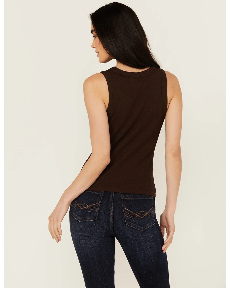 Idyllwind Women's Edna Button Front Ribbed Tank