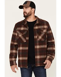 Powder River Outfitters Men's Plaid Print Full-Zip Wool Jacket