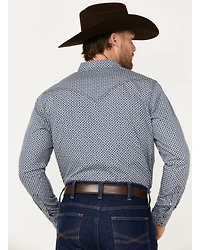 Cody James Men's Reride Geo Print Long Sleeve Snap Western Shirt