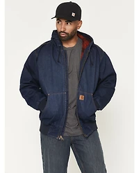 Carhartt Men's Loose Fit Denim Active Hooded Jacket