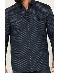 Moonshine Spirit Men's Townie Wallpaper Geo Print Long Sleeve Snap Western Shirt