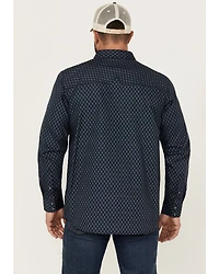 Moonshine Spirit Men's Townie Wallpaper Geo Print Long Sleeve Snap Western Shirt
