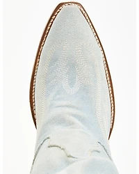 Dan Post Women's Denim Tall Western Boots - Snip Toe
