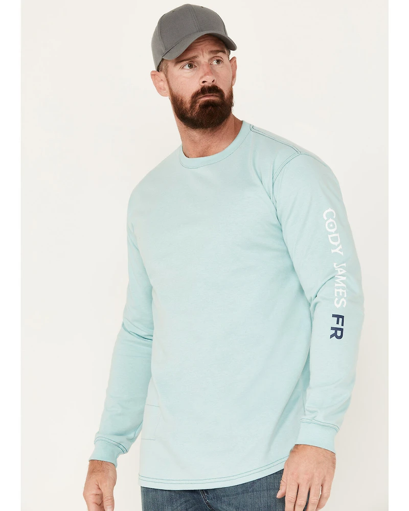 Cody James Men's FR Logo Long Sleeve Stretch Work T-Shirt