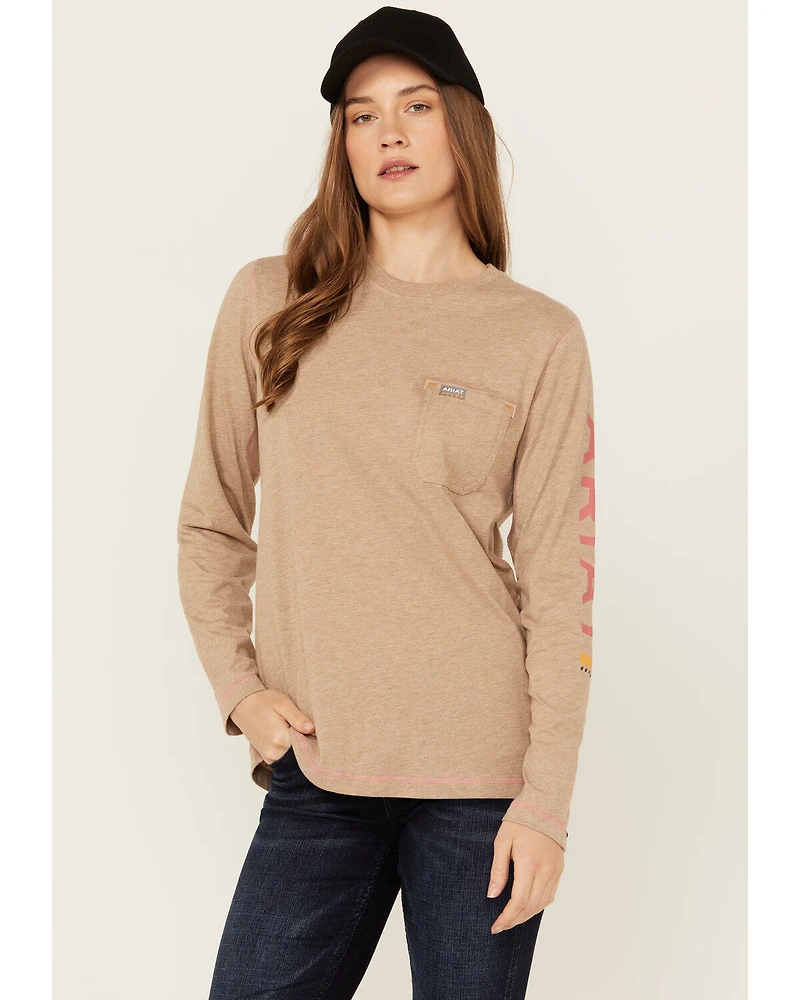 Ariat Women's Rebar Workman Logo Long Sleeve Work T-Shirt