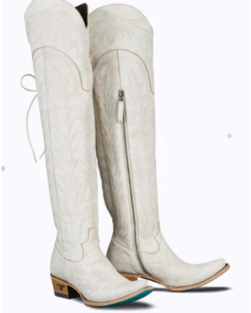 Lane Women's Lexington Leather Tall Western Boots - Snip Toe