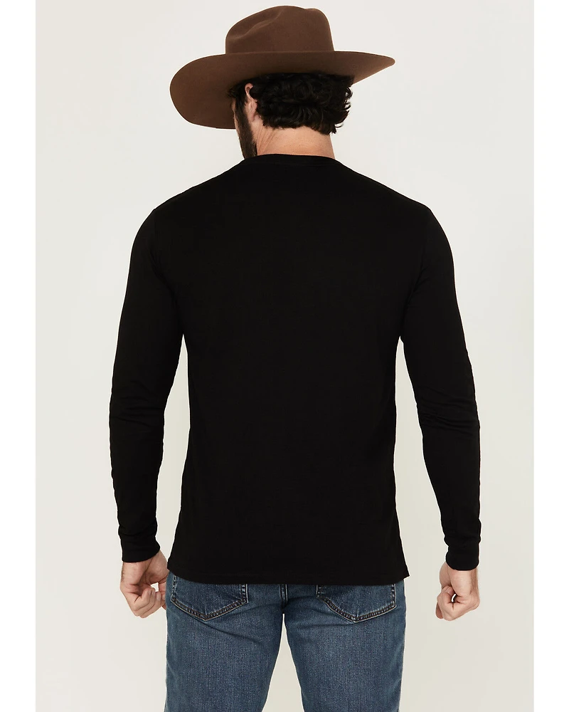 Moonshine Spirit Men's Solo Guitarist Long Sleeve Graphic T-Shirt