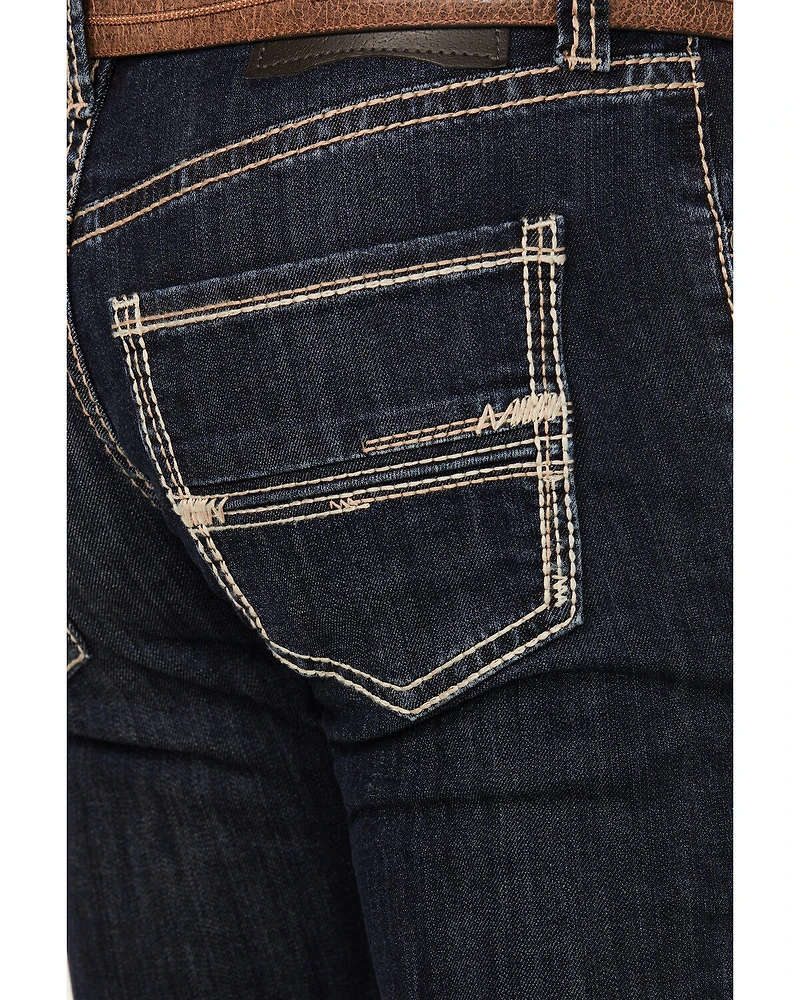 Rock & Roll Denim Men's Dark Wash Rifle Reflex Skinny Stretch Jeans