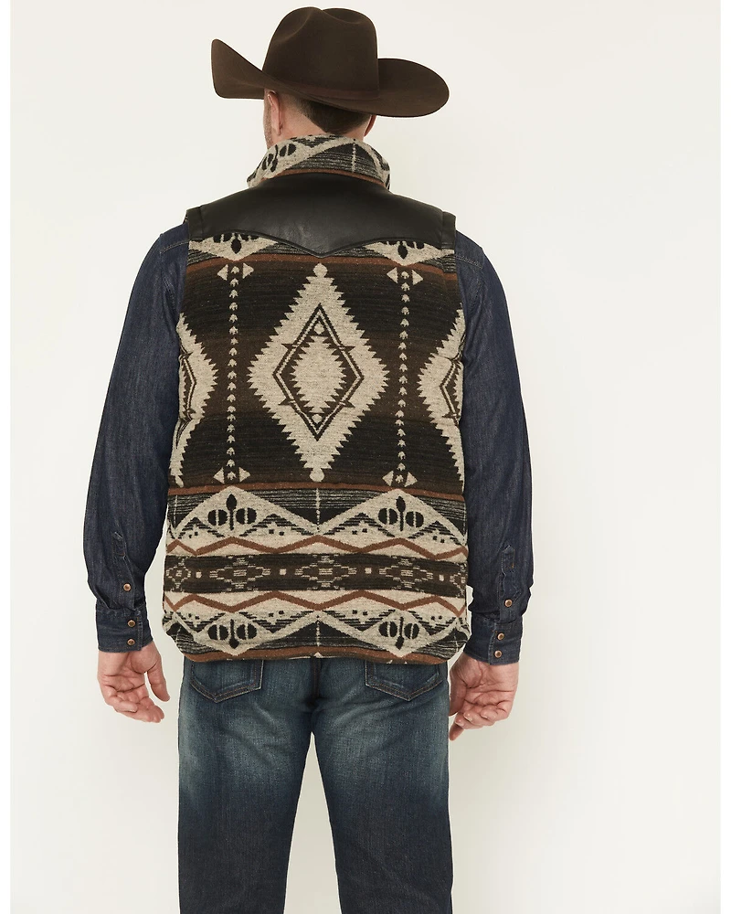 Cody James Men's Southwestern Print Flannel Insulated Vest