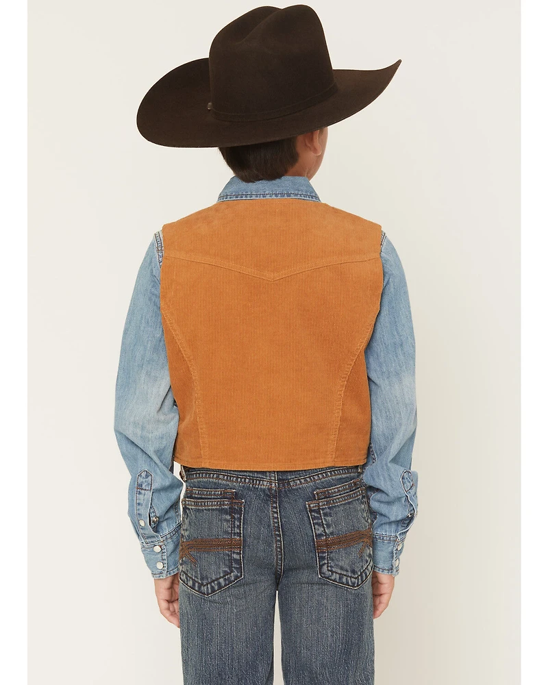 Cody James Boys' William Corduroy Western Vest