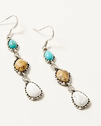 Shyanne Women's Americana Long Horn Earring Set - 6 Piece