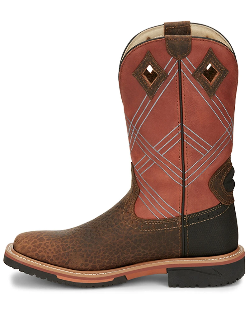 Justin Men's Dalhart Waterproof Western Work Boots - Soft Toe