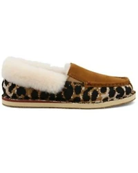 Twisted X Women's Leopard Print Fur-Lined Shoes - Moc Toe