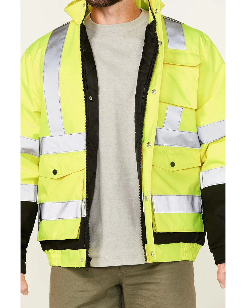 Hawx Men's Hi-Vis Bomber Jacket