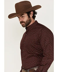 Wrangler X Cody Johnson Men's Paisley Print Long Sleeve Button-Down Western Shirt