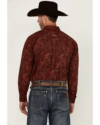 Ariat Men's Jaydon Paisley Print Long Sleeve Button-Down Western Shirt