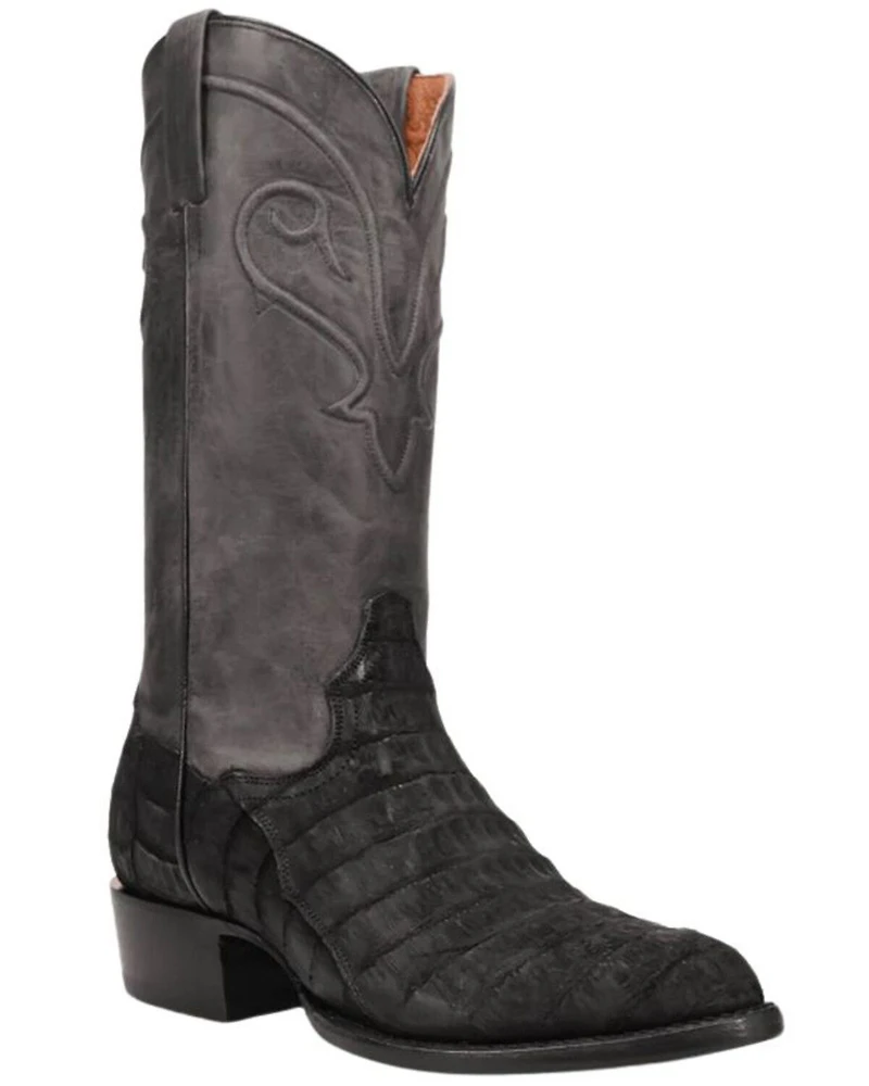 Dan Post Men's Makara Exotic Caiman Western Boots - Round Toe