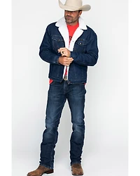 Wrangler Men's Sherpa Lined Denim Jacket