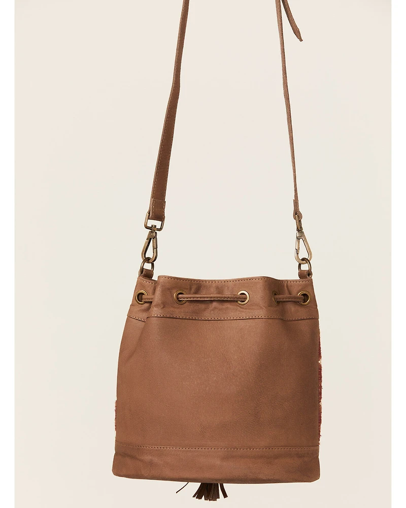 Shyanne Women's Summer Moon Southwestern Bucket Crossbody Bag