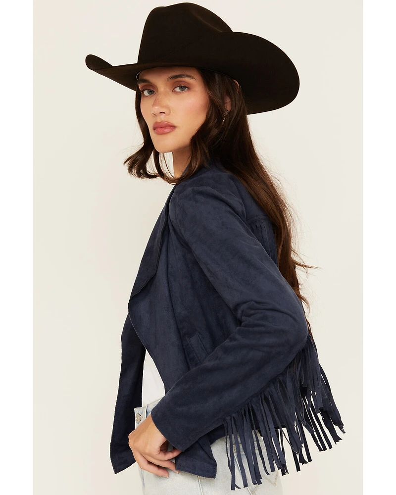 Shyanne Women's Faux Suede Fringe Jacket