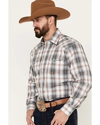 Roper Men's Amarillo Plaid Print Long Sleeve Western Snap Shirt